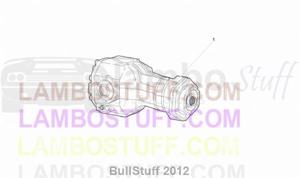 2010 Lamborghini MURCIELAGO REVENTON ROADSTER USA FRONT DIFFERENTIAL ASSEMBLY (409.01.00)